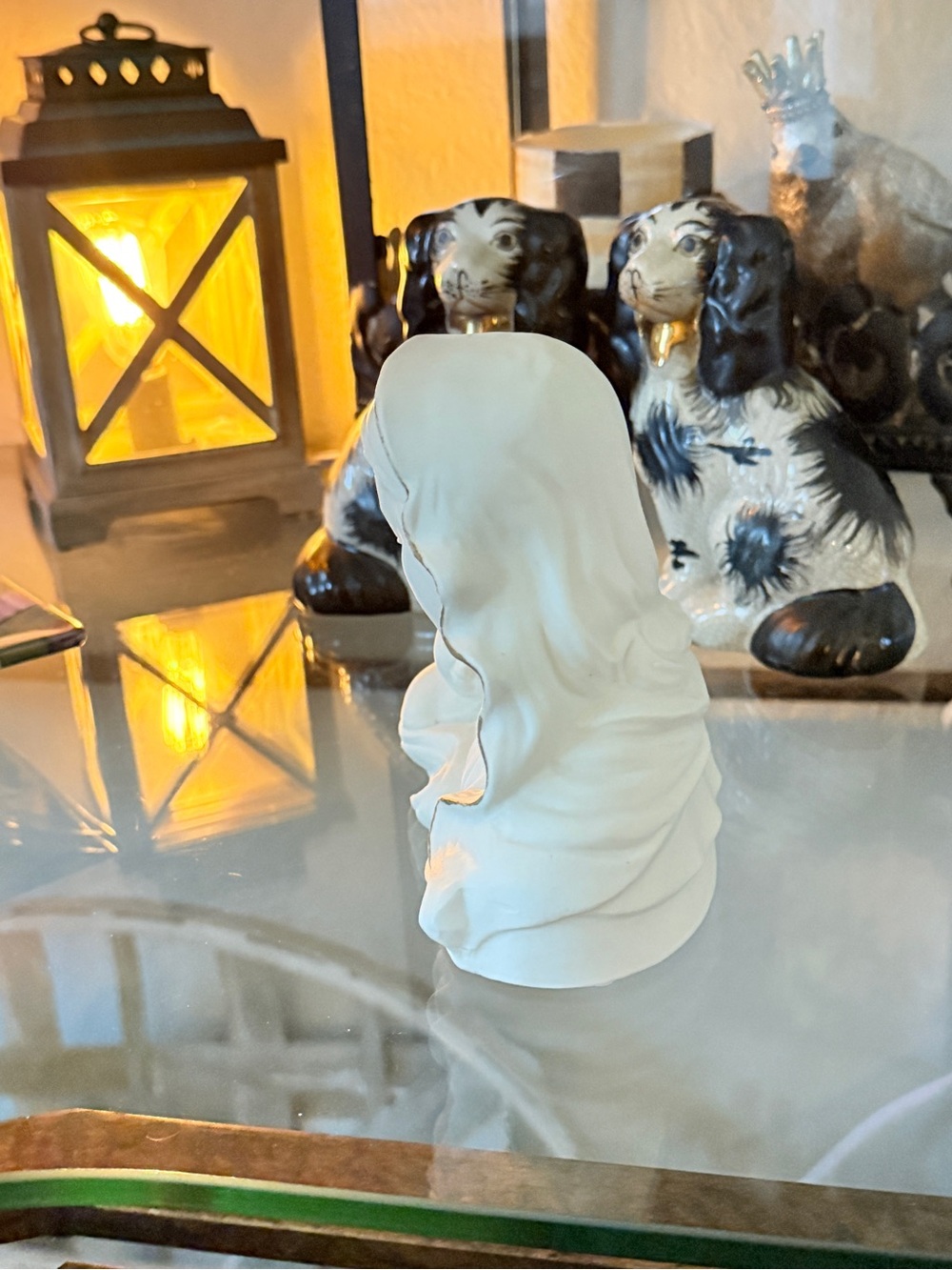 Vintage Porcelain Madonna & Child Night Light - Picture 15 of 16